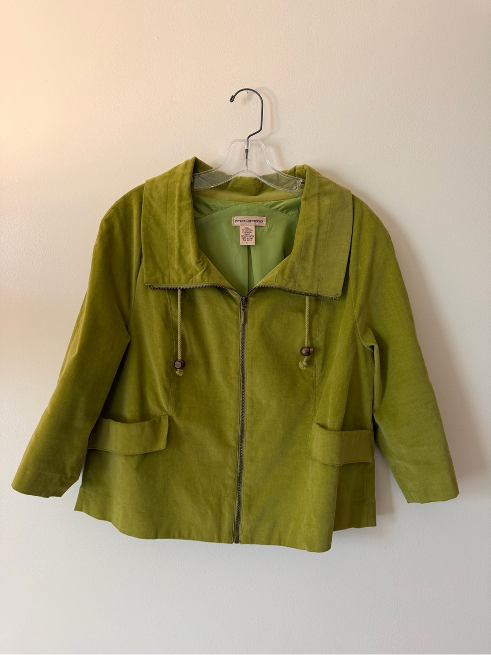 Green Zip-Up Utility Jacket